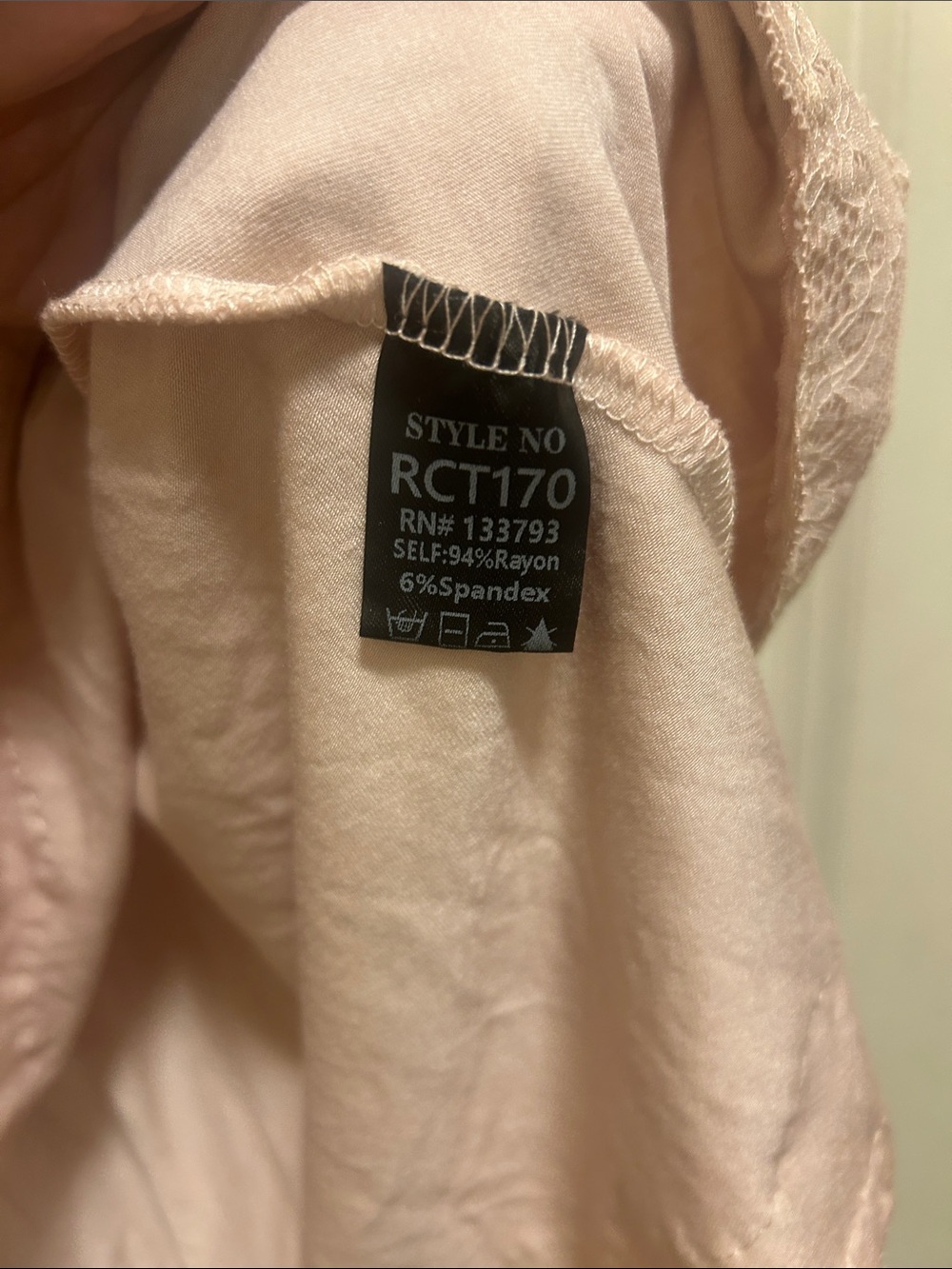 POL Blush S Lace-Trim Chemise Slip - Picture 4 of 6
